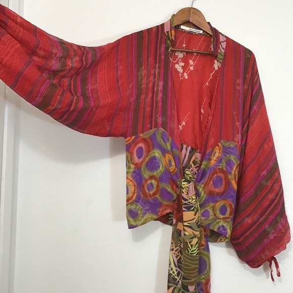 PIER ANTONIO GASPARI Tops - PIER ANTONIO GASPARI Kimono Tie Front Wrap